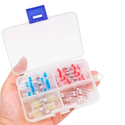 Kit Conectores Termocontraíbles Soldadura Terminales 50 Pcs
