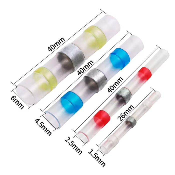 Kit Conectores Termocontraíbles Soldadura Terminales 50 Pcs - Imagen 4